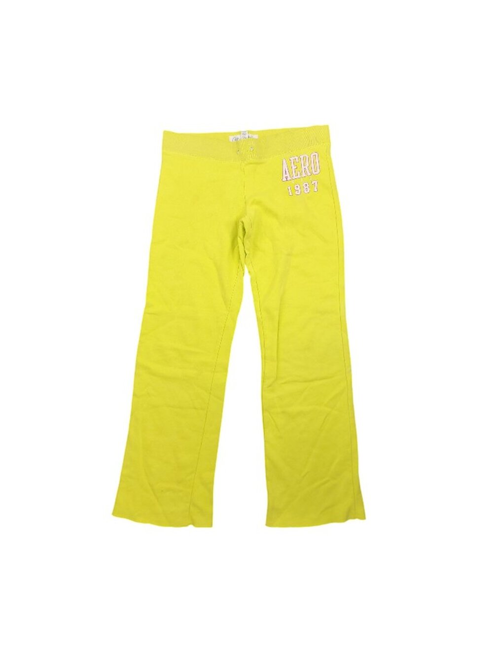Women's 2013 Aeropostale Neon Green Sweatpants Pants Size Medium Aero Lime